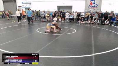 135 lbs Round 1 - Lillie VanSiegman, Pioneer Grappling Academy vs Taryn Wright, Mat-Su Matmen