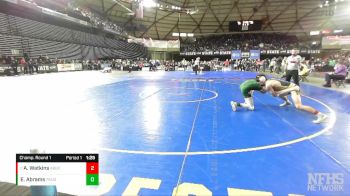 2A 157 lbs Champ. Round 1 - Aidan Watkins, Aberdeen vs Ethan Abrams, Port Angeles