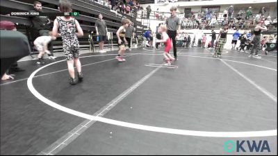 49 lbs Consi Of 8 #2 - Tatum Garbutt, Carl Albert vs Dominick King, OKC Saints Wrestling