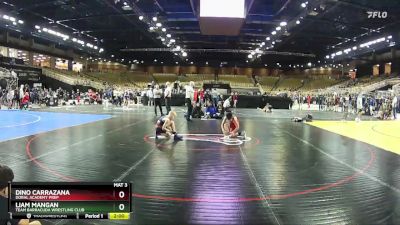 86 lbs Round 2 - Liam Mangan, Team Barracuda Wrestling Club vs Dino Carrazana, Doral Academy Prep