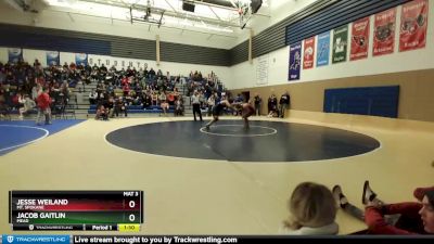 285 lbs 1st Place Match - Jesse Weiland, Mt. Spokane vs Jacob Gaitlin, Mead