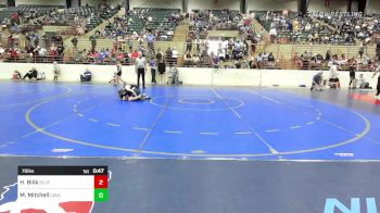 70 lbs Consi Of 4 - Holloway Bilik, Bluff Wrestling Club vs Micah Mitchell, Cavalier Wrestling Club