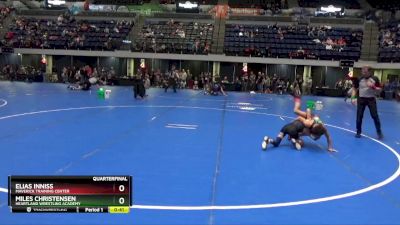 70 lbs Quarterfinal - Miles Christensen, Heartland Wrestling Academy vs Elias Inniss, Maverick Training Center