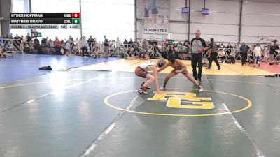 96 lbs Round 3 - 12:30pm Saturday - Matthew Bravo, CTWHALE vs Ryder Hoffman, Iowa Black