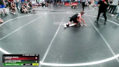 90 lbs Quarterfinal - Landon Patch, Hard Rock vs Cayden McDaniel, Ninty Six Wildcats