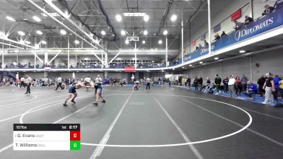 157 lbs Round Of 32 - Dylan Evans, Unattached-Pittsburgh vs Tyler Williams, Drexel