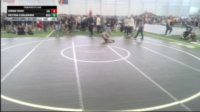 61 lbs Consi Of 8 #2 - Jorge Rojo, Los Bandidos vs Peyton Chelewski, Colorado Lions Den Elite