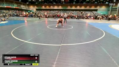 113 lbs Cons. Round 3 - Ethan Boyd, Claremore vs Massi Nawabi, James Logan