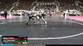 145 lbs Champ. Round 2 - Brady Campbell, Opelika Hs vs Zach Crosthwait, Wetumpka