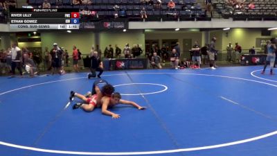 132 lbs Cons. Sub-semis - River Lilly, Franklin Wrestling Club vs Ethan Gomez, Izzy Style Wrestling