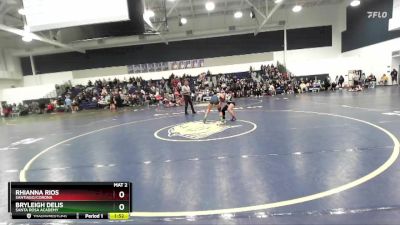 125 lbs Champ. Round 2 - Rhianna Rios, Santiago/Corona vs Bryleigh Delis, Santa Rosa Academy