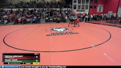 157 lbs Cons. Round 3 - Tristan Merchant, MARSHFIELD, WI vs Frank Tagoe, Arlington Heights (HERSEY)