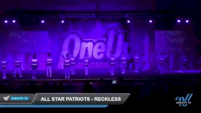 All Star Patriots - Reckless [2022 L1 Junior - D2 - Small] 2022 One Up Nashville Grand Nationals DI/DII