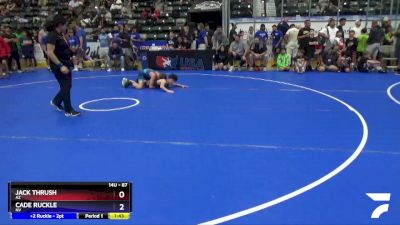 87 lbs Cons. Round 5 - Jack Thrush, AZ vs Cade Ruckle, NV