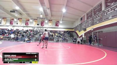 150 lbs Champ. Round 2 - Derek Urias, San Jacinto Valley Academy vs Alex Gutierez, Vista Murrieta