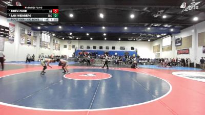 150 Boys Semifinal - Aiden Chur, Granite Hills vs Sam Weinberg, La Costa Canyon