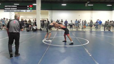 132 lbs Consi Of 16 #2 - Justyce Zuniga, WA vs Tanner Guenot, PA