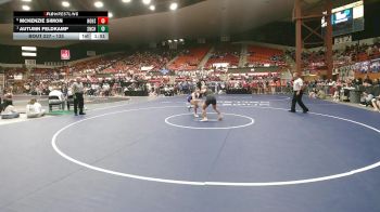 135 lbs Semifinal - Autumn Feldkamp, Seneca-Nemaha Central HS vs McKenzie Simon, Holcomb HS