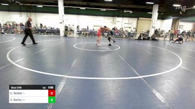 150 lbs Consi Of 32 #1 - Carson Weber, IL vs Zach Gerby, NY