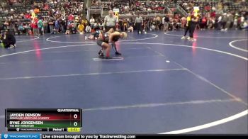 103 lbs Quarterfinal - Ryne Jorgensen, The Best Wrestler vs Jayden Denson, Siouxland Wrestling Academy