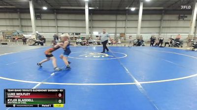 63 lbs Semifinal - Kyler Blaisdell, Brothers Of Steel vs Luke Wolfley, Snake River