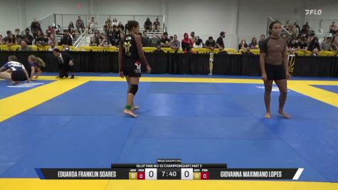 Giovanna Maximiano Lopes vs Eduarda Franklin Soares 2026 Pan IBJJF Jiu-Jitsu No-Gi Championship