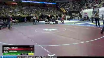 135 lbs 3rd Place Match - Amitira McNack, Clinton vs Emily Neumann, Eureka