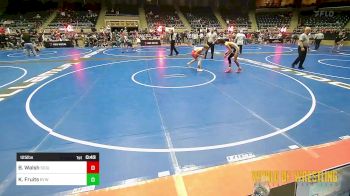 125 lbs Consi Of 16 #1 - Ben Walsh, Siouxland Wrestling Academy vs Kale Fruits, Bristow Youth Wrestling