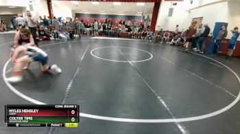 138 lbs Cons. Round 2 - Colter Tims, Mountain View vs Myles Hensley, Cody