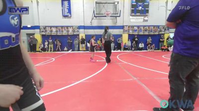 67-70 lbs Quarterfinal - Tatum Howell, Mannford Pirate Youth Wrestling vs Cohen Tonubbee, Chandler Takedown Club