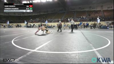 80 lbs Consi Of 8 #1 - Kade Church, Skiatook Youth Wrestling vs Corban Coleman, D3 Wrestling Cluib