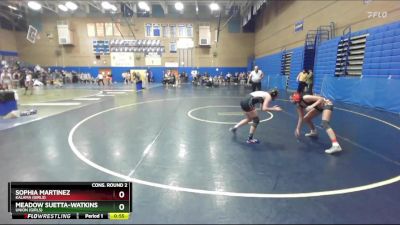 125lbs Cons. Round 2 - Meadow Suetta-watkins, Union (Girls) vs Sophia Martinez, Kalama (Girls)