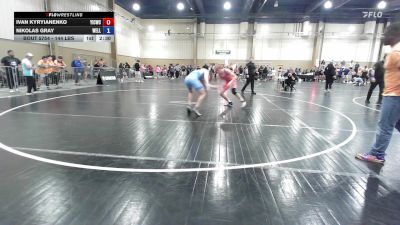 144 lbs 3rd Place - Ivan Kyryianenko, Youth Impact Center Wrestling Club vs Nikolas Gray, Wellington Wrestling
