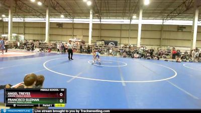 85 lbs Champ. Round 2 - Francisco Guzman, Syringa Middle School vs Angel Treyes, Jerome Middle School