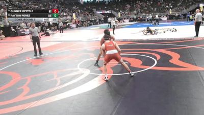 Cons. Round 2 - Gunner Rettele, Millard South vs Payton Perez, Lincoln Northeast