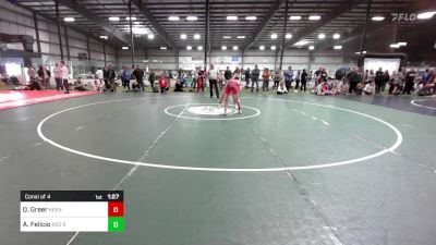 106 lbs Consi Of 4 - Oliver Greer, Keene vs Anna Felicio, Red Roots Wrestling Club