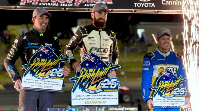 High Limit Racing International Results At Perth Motorplex, Dec. 28