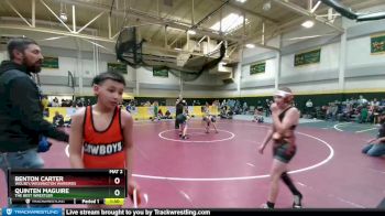 103 lbs Round 1 - Benton Carter, Wolsey/Wessington Warbirds vs Quinten Maguire, THE BEST WRESTLER