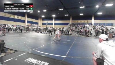 109 lbs Consi Of 16 #1 - Emilie Lively, Camel Kids vs Ramzlen McIntosh-Gante, Waianae Wrestling