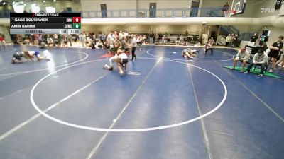 120 lbs Semifinal - Gage Southwick, Sanderson Wrestling Academy vs Amin Rahimi, Capital City Wrestling Club