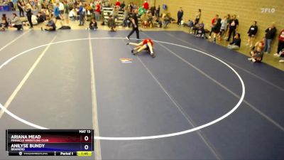 Round 2 - Ariana Mead, Pinnacle Wrestling Club vs Anilyse Bundy, Brainerd