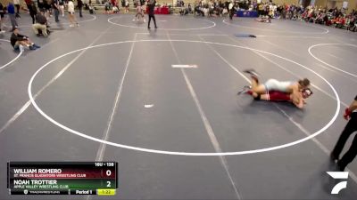 138 lbs Semifinal - Noah Trottier, Apple Valley Wrestling Club vs William Romero, St. Francis Gladiators Wrestling Club