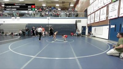 62 lbs Cons. Round 3 - Julien Sanchez, 208 Badgers Wrestling Club vs Jhett Jones, Snake River Wrestling Club