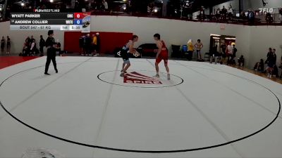 67 kg Champ. Round 1 - Wyatt Parker, Cougar Wrestling Club vs Andrew Collier, Warrior Regional Training Center