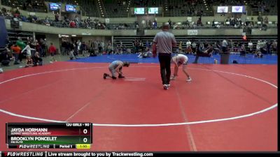 90 lbs Round 4 - Brooklyn Poncelet, Mn Elite vs Jayda Hormann, Summit Wrestling Academy