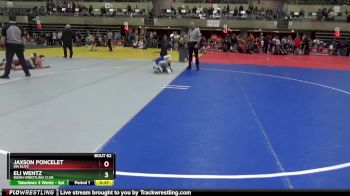 80 lbs Cons. Round 3 - Eli Wentz, Bison Wrestling Club vs Jaxson Poncelet, Mn Elite