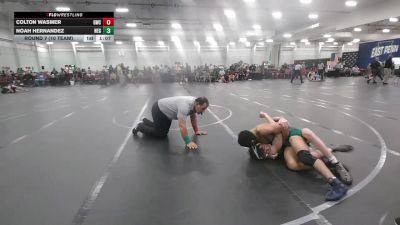 132 lbs Round 7 (10 Team) - Colton Wasmer, Grindstone WC vs Noah Hernandez, New England Gold