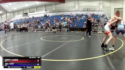 150 lbs Champ. Round 1 - Jimmy Landis, OH vs Asa Yost, WV