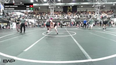 126 lbs Consi Of 8 #2 - Lanay Salefske, Midwest City Bombers Youth Wrestling Club vs Zoe Jenkins, Midwest City Bombers Youth Wrestling Club