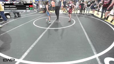 64 lbs Rr Rnd 3 - Timmy McCall, Fort Gibson Youth Wrestling vs Kyson Barnett, Morris Wrestling Association